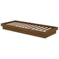 Bedframe massief hout honingbruin 75x190 cm 2FT6 Small Single - thumbnail