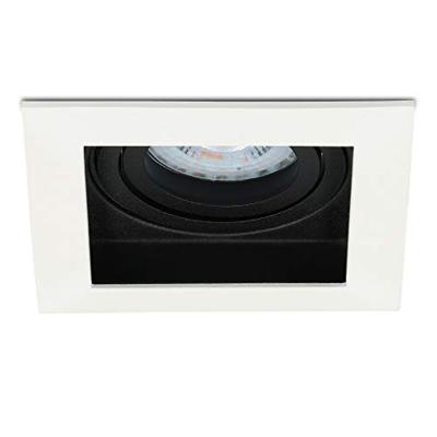 Set van 6 Durham vierkante LED inbouwspot - 4 Watt 345 Lumen - 4000K neutraal wit - GU10 - Dimbaar Kantelbaar - Voor binnen - Wit