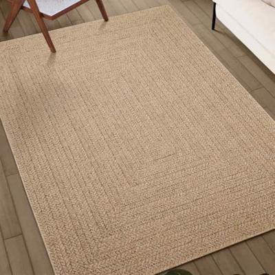 Vloerkleed ZIZUR beige binnen en buiten 200x290 cm jute look Vloerkleed ZIZUR beige binnen en buiten 200x290 cm jute look