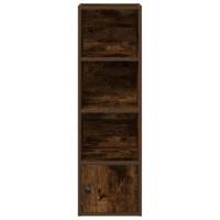 Boekenkast 31x24x102 cm bewerkt hout gerookt eikenkleurig - thumbnail