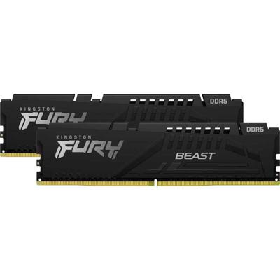 Kingston FURY beast 32 gb ddr5-5600 (2x 16 gb) werkgeheugen (zwart, kf556c40bbk2-32, xmp 3.0)