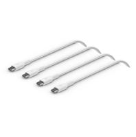 Belkin BoostCharge gevlochten USB-C/USB-C-kabel, snellaadkabel voor iPhone 16, iPhone 15 Plus/Pro/Pro Max, Samsung Galaxy S24, Pixel, iPad, Nintendo Switch, snelladen via USB Type C, 2 m, 2-pack - Wit - thumbnail