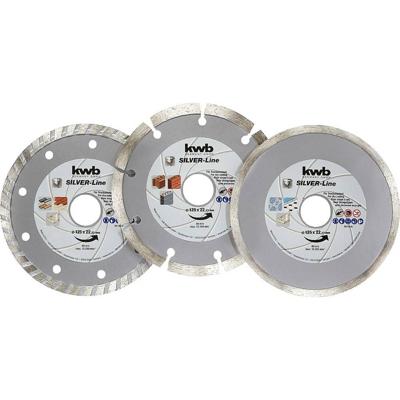 3 diamant doorslijpschijven 125mm KWB - Kwb