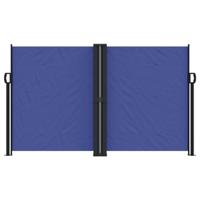 Windscherm uittrekbaar 140x600 cm blauw - thumbnail
