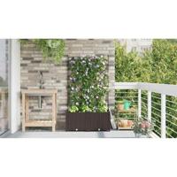Tuin Bloempot 2 pcs Bruin 80 x 40 x 143 cm Staal - thumbnail