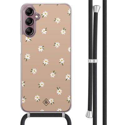 Samsung Galaxy A14 hoesje met koord - Sweet daisies