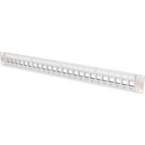 Digitus DN-91410-LF 24 poorten Netwerkpatchpaneel 483 mm (19) Zonder connectoren 1 HE Meerdere kleuren Niet ingericht
