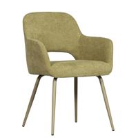 WOOOD Eetkamerstoel 'Jenny' Geweven, kleur Sage - thumbnail