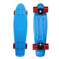 Skateboard Retro 57 cm Blauw-Rood - thumbnail