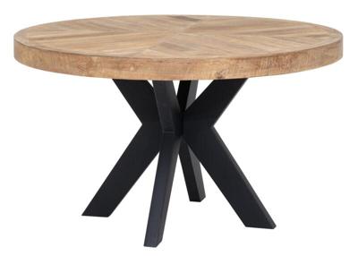 DTP Home Ronde Eettafel 'Einstein' Hongaarse punt, Teakhout, 130cm DTP Home Ronde Eettafel 'Einstein' Hongaarse punt, Teakhout, 130cm
