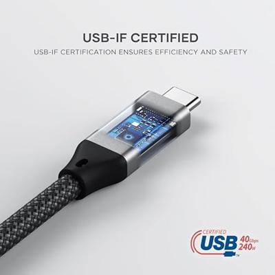 Satechi USB4 pro naar USB-C kabel (1.2m/240W) - Black - thumbnail