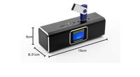 Technaxx MusicMan MA Display Soundstation Mini-luidspreker AUX, FM radio, SD, Draagbaar, USB Zwart - thumbnail