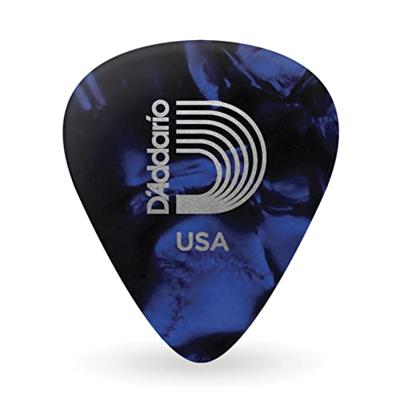 D&apos;Addario 1CBUP7-10 blue pearl celluloid plectra 10 pack extra heavy