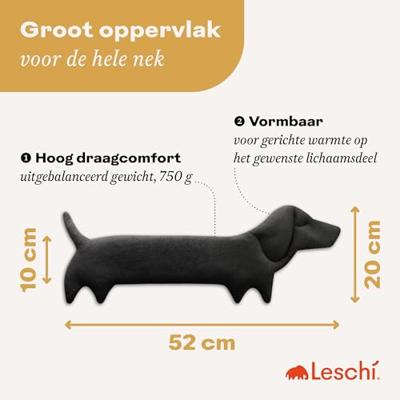 Leschi Verwarmingskussen Winston de Hond - Middernacht Leschi Verwarmingskussen Winston de Hond - Middernacht