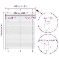 Pliss rolgordijn 105x100cm stofbreedte 104,4cm polyester crme - thumbnail
