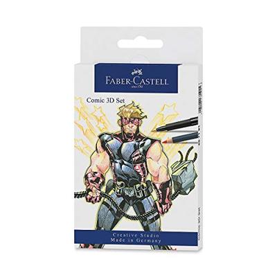 Faber Castell FC-267191 Tekenstift Faber-Castell Pitt Artist Pen Comic Set 3D Faber Castell FC-267191 Tekenstift Faber-Castell Pitt Artist Pen Comic Set 3D