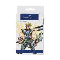 Faber Castell FC-267191 Tekenstift Faber-Castell Pitt Artist Pen Comic Set 3D - thumbnail