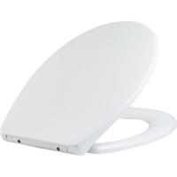 Saqu Clear toiletbril met softclose 37,2x44,6x5,2cm wit - thumbnail