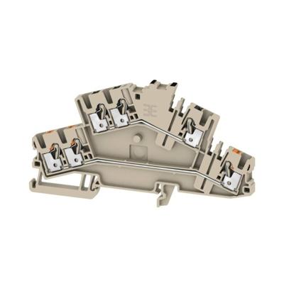 Weidmüller 2766890000 Meeretageklem 5.1 mm Push-In-klem, Steekaansluiting Donkerbeige 50 stuk(s) Piece