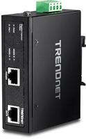 TRENDnet TI-IG30 geharde industriële gigabit PoE+ injector, DIN-rail, wandbevestiging, beschermingsklasse IP30, bevat DIN-rail en wandhouder - thumbnail