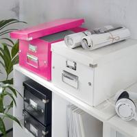 Leitz DVD-hoes 22 DVDs Gelamineerd karton Wit 1 stuk(s) (b x h x d) 190 x 135 x 320 mm 6042-00-01 - thumbnail