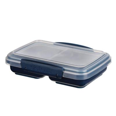 Sistema Snack Meeneem Doos 2 Vakken 350 ml Assorti Blauw/Lichtblauw