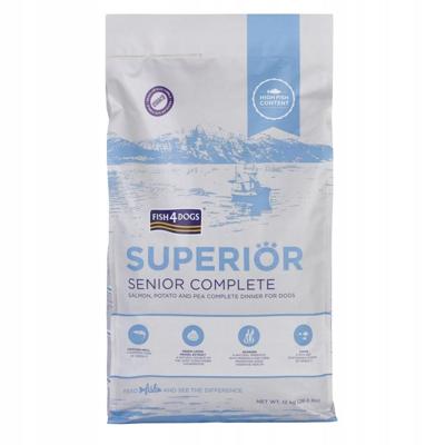 FISH4DOGS Superior Senior Medium Complete Salmon - droog hondenvoer - 12kg
