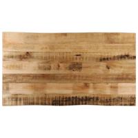 Tafelblad met natuurlijke rand 110x60x3,8 cm massief mangohout - thumbnail