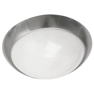 Wandlamp 30 cm E27 PC geborsteld staal 30CM binneninstallatie LED SG Econ PLUS PC