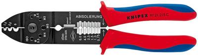 Knipex 97 21 215 C Krimptang 1 stuks Ongeïsoleerde kabelschoenen, Ongeïsoleerde kabelverbinders 0.5 tot 6 mm²