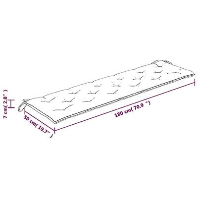 Bankkussen bladpatroon 180x50x7 cm stof