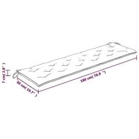 Bankkussen bladpatroon 180x50x7 cm stof - thumbnail