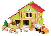 Playset Jeujura My Wooden Farm 180 Onderdelen - thumbnail