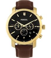 Horlogeband Fossil BQ2255 Leder Bruin 22mm - thumbnail