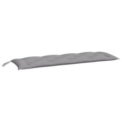 VidaXL Tuinbankkussens 2 st 150x50x7 cm oxford stof grijs
