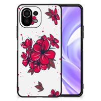 Xiaomi 11 Lite 5G NE | Mi 11 Lite Bloemen Hoesje Blossom Red - thumbnail