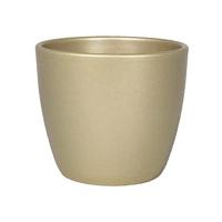 Floran bloempot boule 19,5x17 cm parelgoud - thumbnail