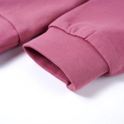 Kindertrui met strepen van pailletten 128 frambozenkleurig