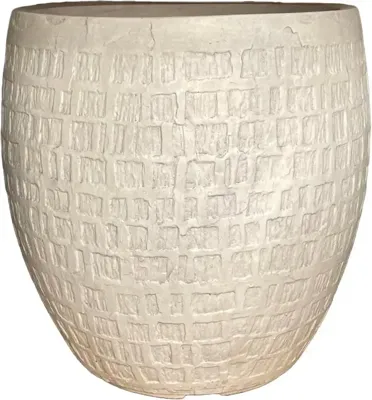 Terraliet Egg pot stockholm Ø44 cm Wit