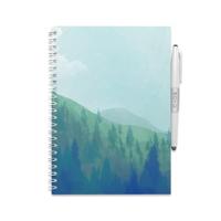 MOYU Uitwisbaar notitieboek - hardcover a5 - misty mountain - thumbnail