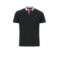 Jan Vanderstorm loose fit polo NJAL Plus Size zwart - thumbnail