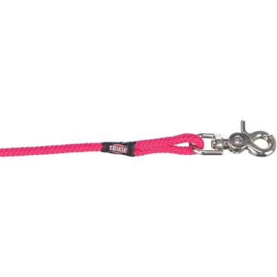 TRIXIE HONDENRIEM SLEEPLIJN ROND MET TRIGGER SNAP HAAK FUCHSIA ROZE 20 MTRX0,6 CM