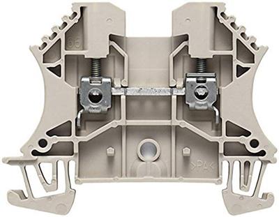 Weidmüller 1040400000-1 Doorgangsserieklem Schroeven Donkerbeige 1 stuk(s)