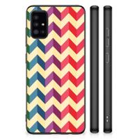 Samsung Galaxy A51 Bumper Case Zigzag Multi Color - thumbnail