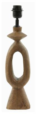 Light & Living Tafellamp 'Django' Mangohout, 45cm, kleur Bruin (excl. kap)