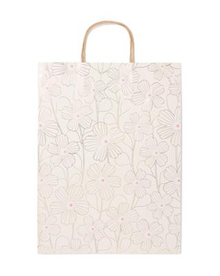 HEMA Cadeautas XL 45x28cm bloemen (goud)