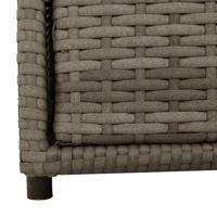 Tuinkast 55x59x69 cm poly rattan grijs - thumbnail