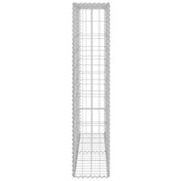 Schanskorf muur met deksels 80x20x100 cm gegalvaniseerd staal - thumbnail