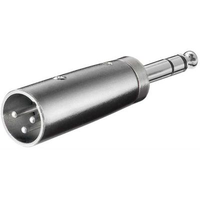 goobay XLR Adapter, AUX jack 6,35mm stereo male naar XLR male