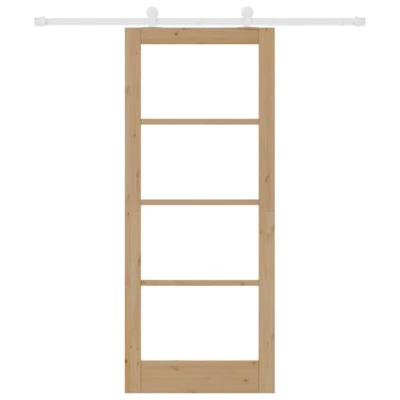 Schuifdeur ORKDAL Bruin 83 x 202 cm Hout en metaal